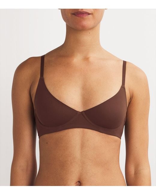 Skims Brown Fits Everybody Unlined Demi Bra