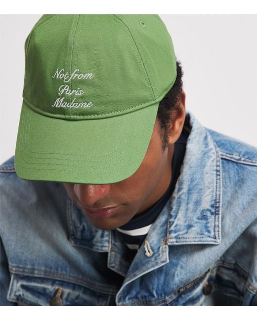 Drole de Monsieur Green Cotton La Casquette Baseball Cap for men