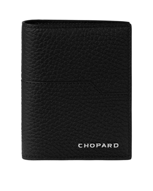 Chopard Black Leather Heritage Card Holder for men