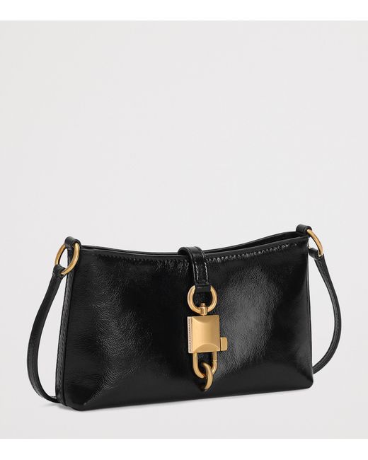 Dolce & Gabbana Black Calfskin Lock Shoulder Bag