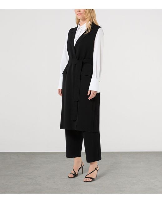 Marina Rinaldi Black Longline Waistcoat