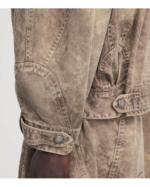 IM MEN Brown Cotton Elements Jacket for men
