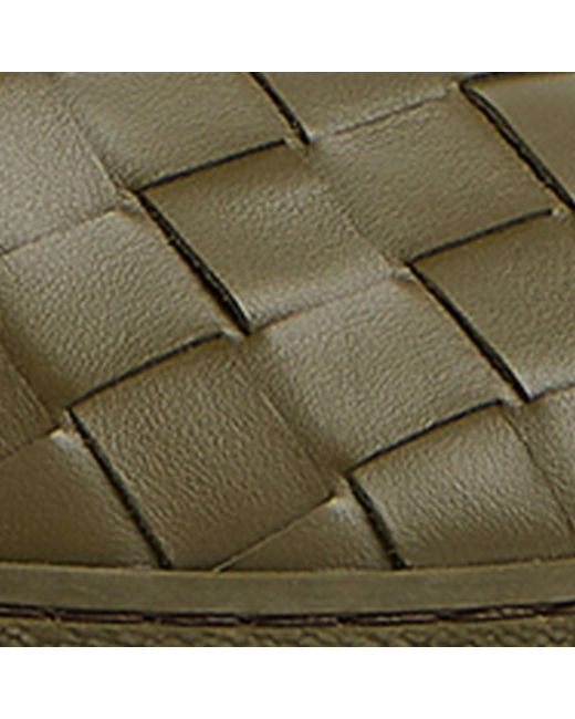 Bottega Veneta Green Leather Intrecciato Sawyer Slip-on Sneakers for men