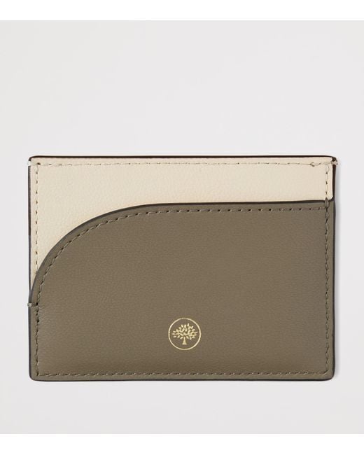 Mulberry Metallic Compact Cardholder Eggshell-Linen