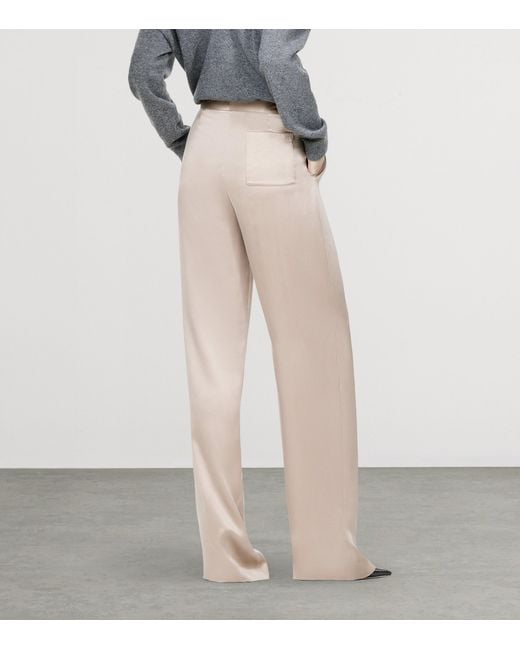 Tom Ford White Silk Tailored Trousers