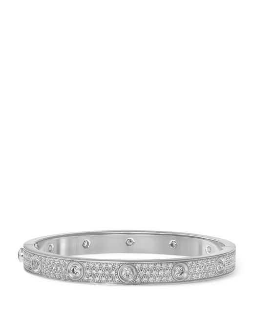 Cartier Metallic And Diamond Love Bracelet