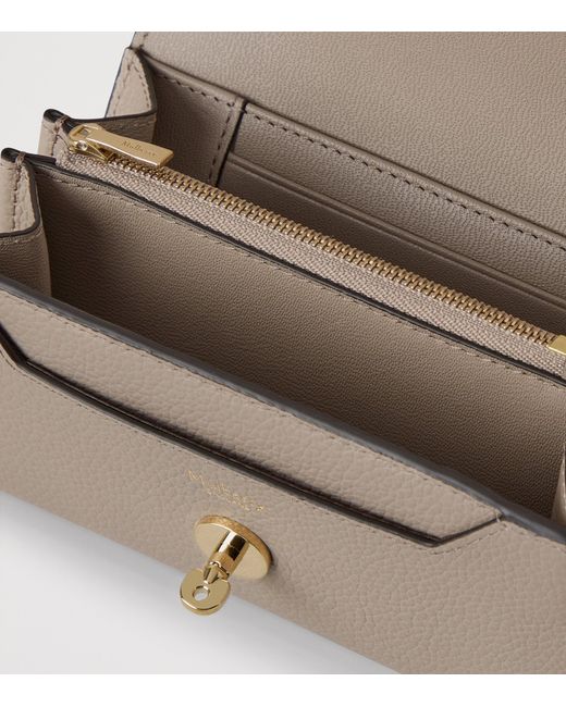 Mulberry Natural Medium Darley Wallet Cashmere Taupe