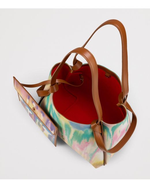 Christian Louboutin Green Bettina Small Tie-Dye Tote Bag