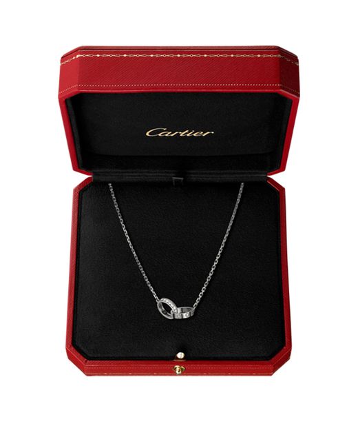 Cartier Metallic And Diamond Love Necklace