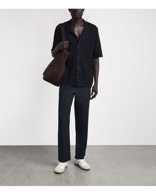Samsøe & Samsøe Black Organic Cotton Saconald Shirt for men