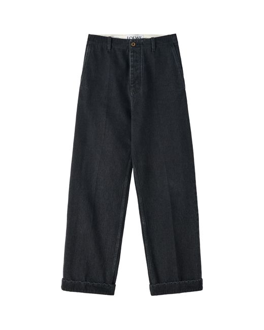 Loewe Blue Baggy Straight Jeans for men