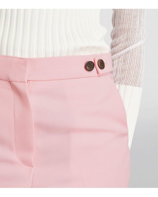 LVIR Pink Wide-leg Tailored Trousers
