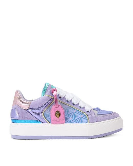 Kurt Geiger Blue Southbank Tag Sneakers