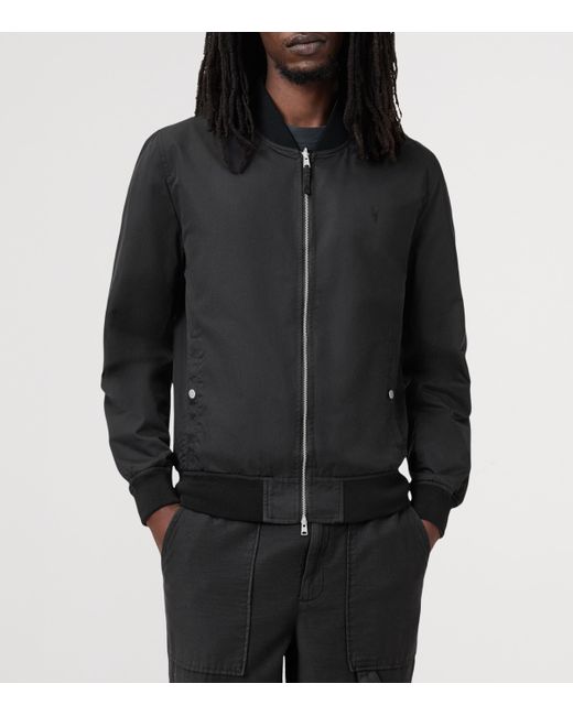 AllSaints Black Reversible Bassett Bomber Jacket for men