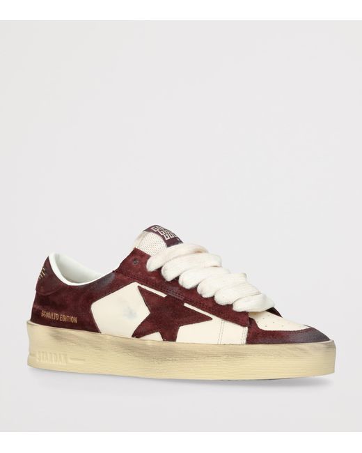 Golden Goose Deluxe Brand Brown Leather Stardan Sneakers