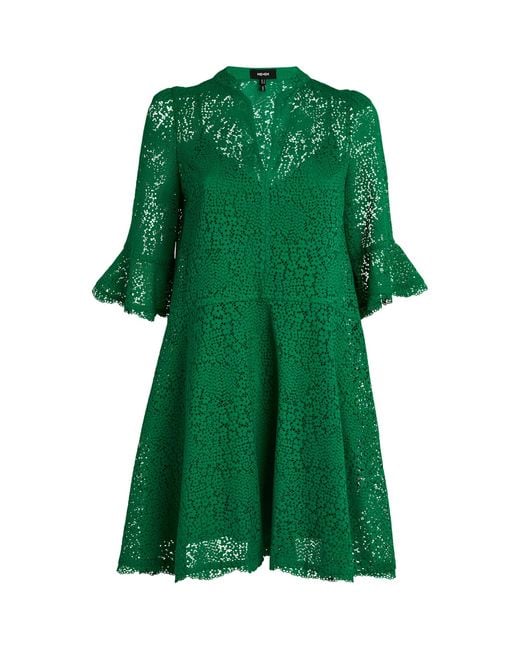 ME+EM Green Me+em Lace Mini Dress