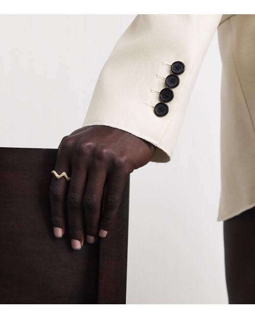 SHAY Natural And Diamond Wave Ring