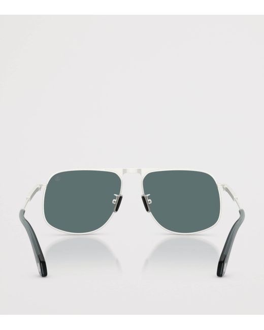 Moncler Gray Vitessa Pilot Sunglasses