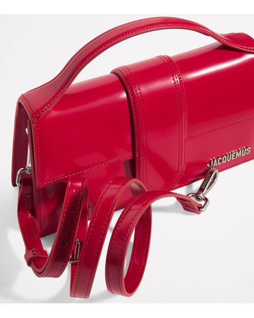 Jacquemus Red Leather Le Grand Bambino Top-Handle Bag