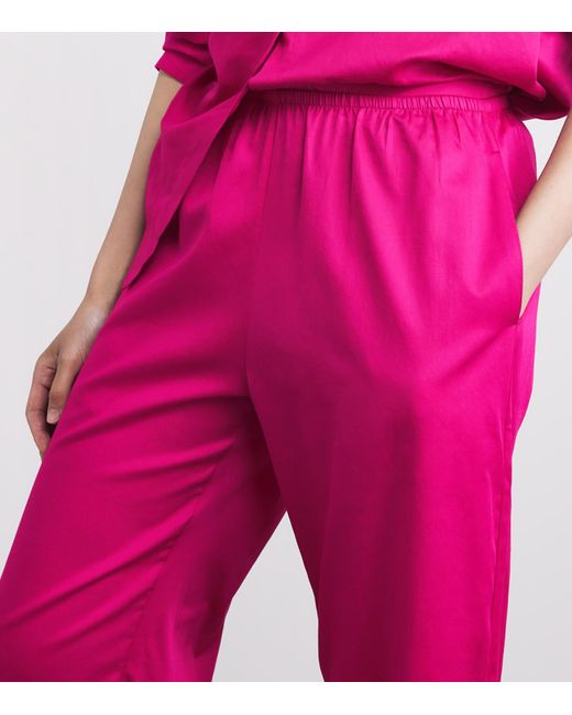 Leset Pink Cotton Yoko Trousers