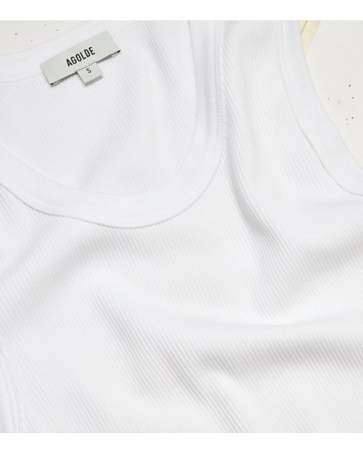 Agolde White Jordan Tank Top