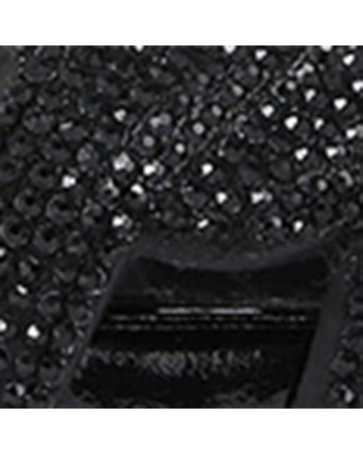 Kurt Geiger Black Leather Embellished Chain Sandals