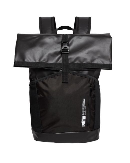 Agotar Generosidad popurrí PUMA Energy Roll-top Backpack in Black for Men | Lyst Canada