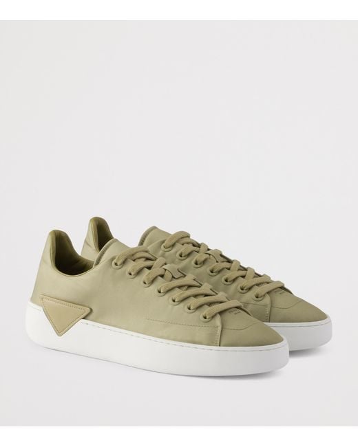 Prada Green Re-Nylon Court Sneakers for men