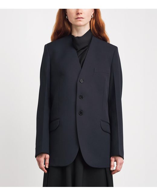 Jil Sander Blue Wool Gabardine Blazer