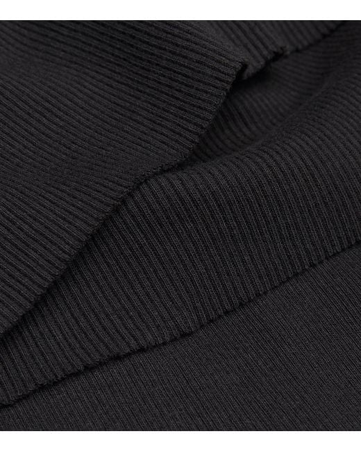 ÉTERNE Black Ribbed Tank Top