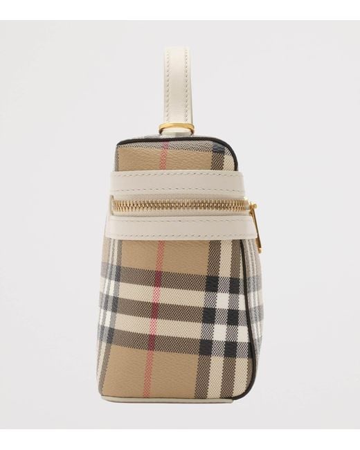 Burberry Metallic Check Vanity Bag