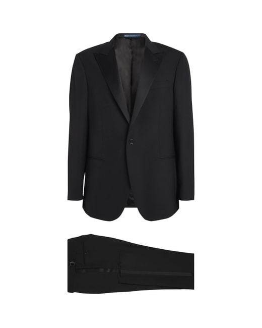 Polo Ralph Lauren Black Wool Peak-Lapel Tuxedo for men