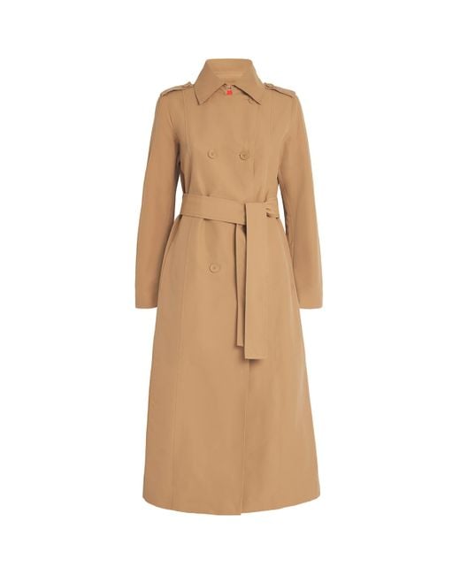 MAX&Co. Natural Cotton-Blend Trench Coat