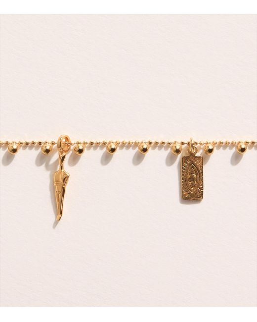 Hermina Athens Natural Plated Olympos Charm Necklace
