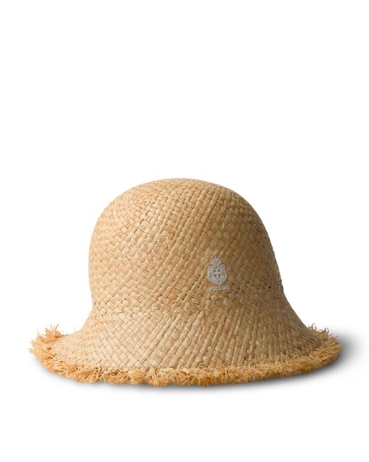 Prada Natural Raffia Hat