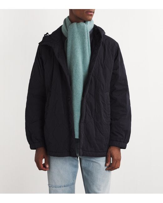 Le Bonnet Green Lambswool Classic Scarf for men