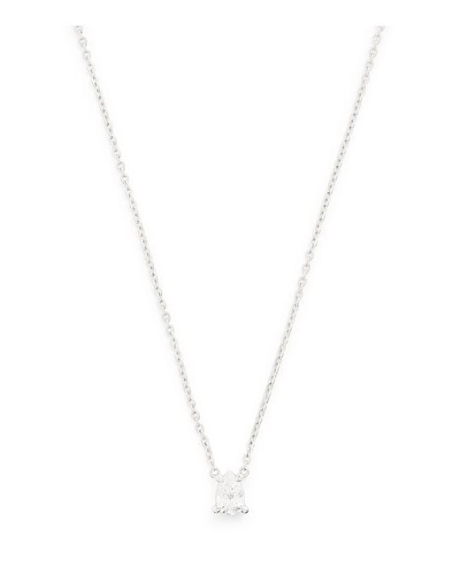 Harrods White And Diamond Pendant Necklace
