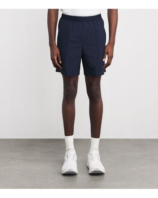 Lacoste Blue Stretch Taffeta Ultra Dry Tennis Shorts for men