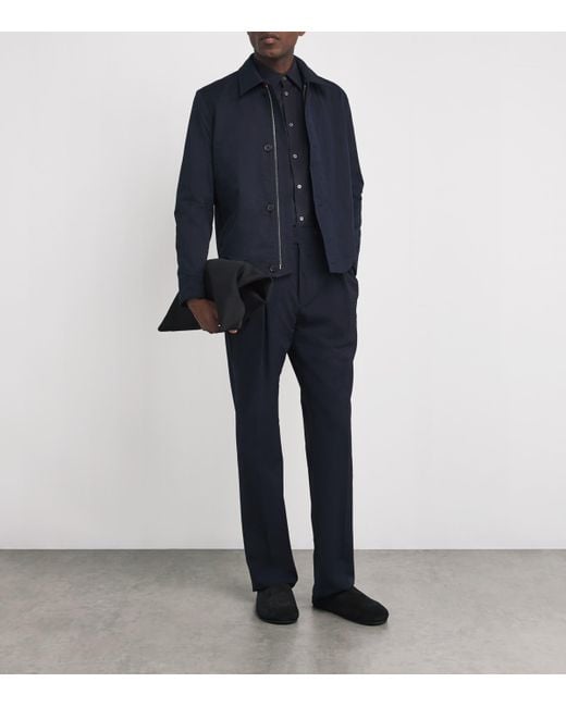 Paul Smith Blue Brushed Cotton Shirt for men