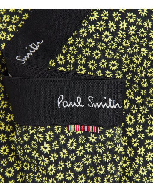 Paul Smith Green Organic Cotton Printed Trunks for men