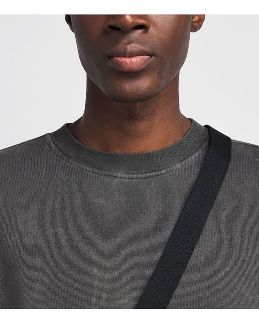 Stone Island Gray Cotton Dyed Vanisé Sweatshirt for men