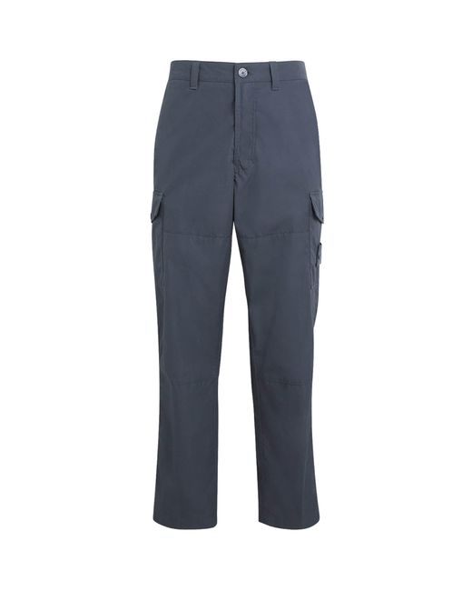 Stone Island Blue Cotton-Canvas All-Weather Ghost Trousers for men