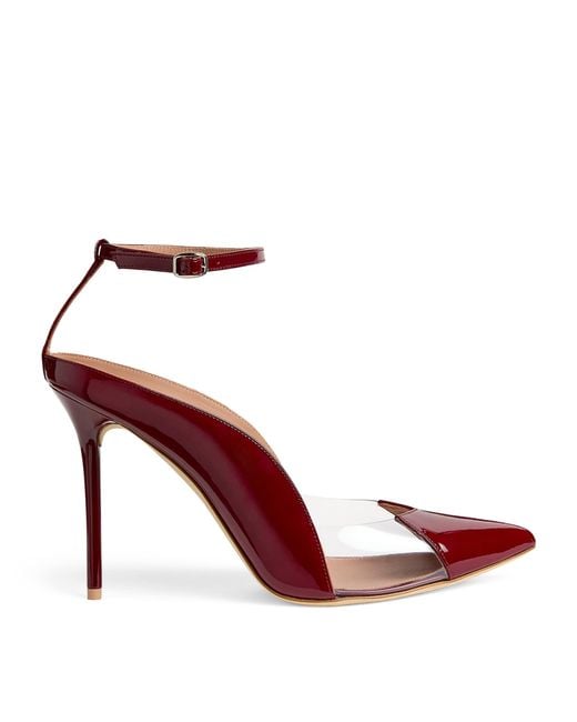 Malone Souliers Red Leather Malia Pumps 100