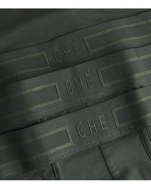 CHE Green Logo-Waist Trunks for men