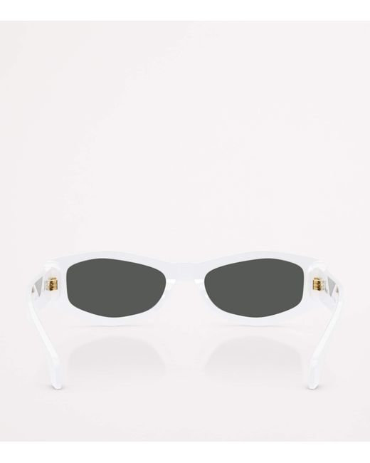 Versace White Irregular Sunglasses