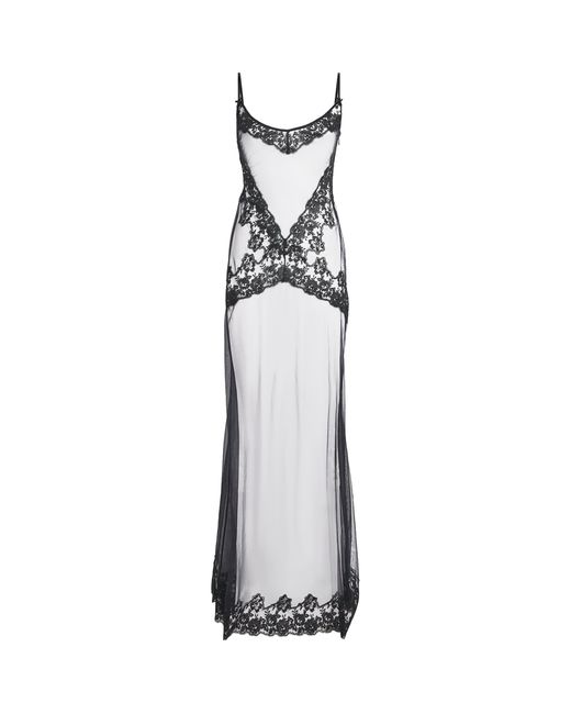 Skims Women's White Lace Maxi Slip Dress - www.sigtechrail.co.uk