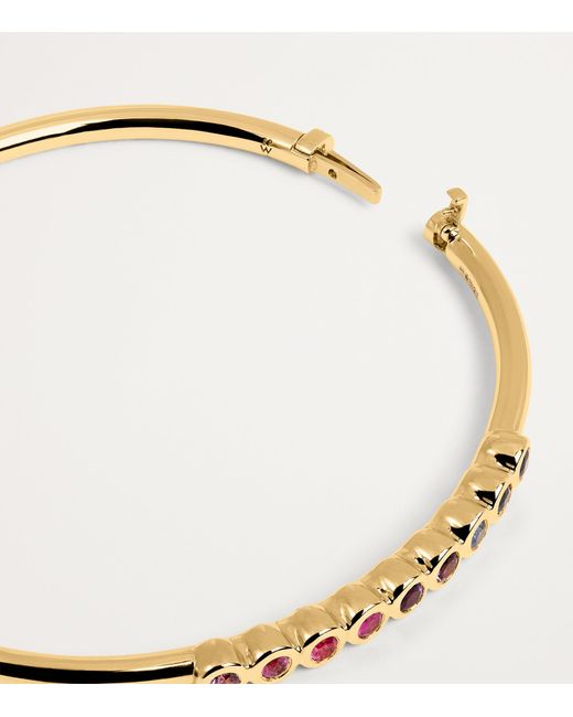Emily P. Wheeler Natural And Mixed Sapphire Jill Bangle