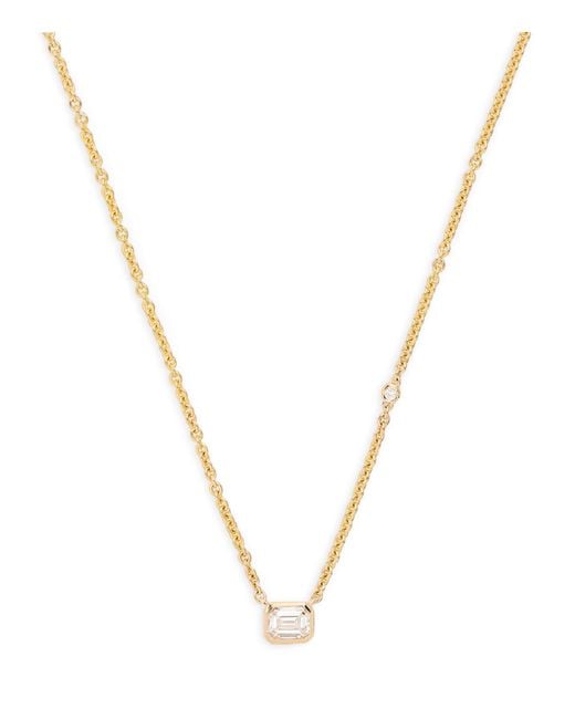 SHAY Metallic And Diamond Bezel Necklace