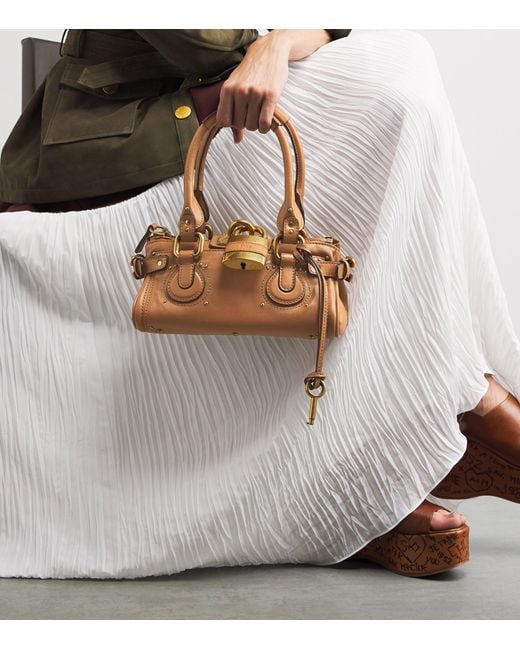 Chloé Brown Small Leather Paddington Top-Handle Bag