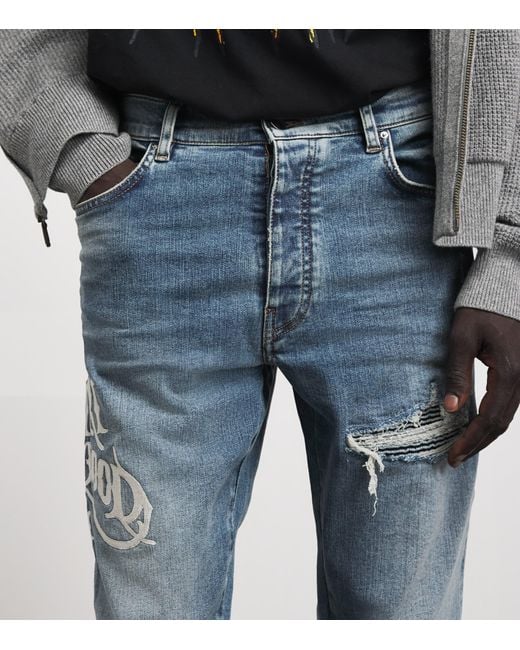 Amiri Blue Hollywood Mx1 Slim Jeans for men